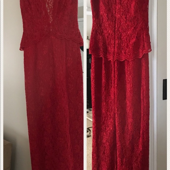 Size 4 Red Ralph Lauren Dress - Picture 6 of 8
